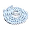 Painted Glass Bead Strands X-DGLA-S071-8mm-B15-4