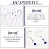 DICOSMETIC 50Pcs 5 Colors 316 Surgical Stainless Steel Earring Hooks STAS-DC0011-05-3