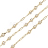 Handmade CCB Plastic Imitation Pearl Beaded Chains CHC-K011-25G-1