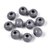 Spray Painted Round Natural Schima Wood Beads WOOD-A018-8mm-11-1