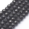 Natural Obsidian Beads Strands G-P335-14-6mm-1