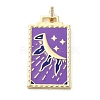 Brass Micro Pave Cubic Zirconia Pendant with Enamel KK-H458-02G-N01-1