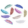 40Pcs 10 Colors 201 Stainless Steel Filigree Pendants STAS-TA0001-92-13