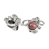 Natural Rhodonite Pendants G-I374-A-P02-2