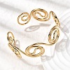 304 Stainless Steel Cuff Bangles for Women BJEW-Z150-01G-01-3
