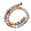 Natural Aqua Terra Jasper Beads Strands G-B155-D15-3