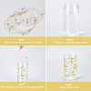 2 Bags 2 Colors Plastic Bead Garland Strand KY-NB0001-32-4