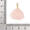 Natural Rose Quartz Carved Pendants X-G-C282-05H-3
