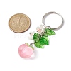 Fruits & Leaf Acrylic Pendant Keychain KEYC-JKC00680-04-3