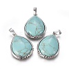Natural & Synthetic Mixed Stone Pendants G-L520-D-2