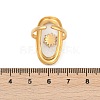 304 Stainless Steel Resin Cuff Rings for Women RJEW-D305-02G-3