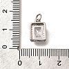 Brass Micro Pave Cubic Zirconia Pendants KK-U055-01P-03-3