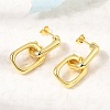 Brass Stud Dangle Earrings KK-CBAB173-01G-2
