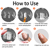 Stainless Steel DIY Nail Art Templates MRMJ-WH0092-048-4