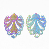 Ion Plating(IP) 304 Stainless Steel Filigree Pendants X-STAS-S108-73-2