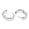 201 Stainless Steel Huggie Hoop Earrings STAS-S079-162C-4