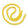 Electroplate Glass Beads Strands EGLA-A034-P3mm-B03-4