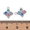 304 Stainless Steel with Rhinestone Pendants SA-CBA49D2-08P-02-3