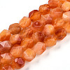 Dyed Natural White Jade Beads Strands G-T139-8mm-45U-2
