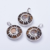 Natural Tiger Eye Pendants G-K234-B05-1