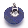 Natural Dyed Lapis Lazuli Pendants KK-F751-D20-3