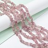 Natural Madagascar Rose Quartz Beads Strands X-G-O187-01-3