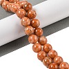 Natural Orange Calcite Beads Strands G-I247-10C-01-5