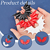 40Pcs 2 Style Demon Wing PU Leather Ornament Accessories FIND-GF0005-93A-6