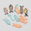 20Pcs Dyed Natural Shell Fish Pendants SHEL-FS0001-16-5