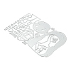 Cute Girl Carbon Steel Cutting Dies Stencils DIY-P076-71-3