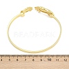 Marine Organism Brass Cuff Bangles for Women BJEW-D368-03M-G-5