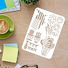 Large Plastic Reusable Drawing Painting Stencils Templates DIY-WH0202-239-3