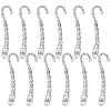 12Pcs Tibetan Style Alloy Bookmark Findings with Holes AJEW-SC0004-43-1