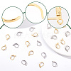 Beebeecraft 100Pcs 2 Colors 304 Stainless Steel Leverback Earring Findings STAS-BBC0001-56-4
