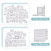 AHADERMAKER 9 Bags Study Theme Paper DIY Decorative Stickers DIY-GA0005-41-2