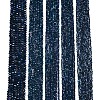 Electroplate Opaque Solid Color Glass Beads Strands EGLA-A044-P6mm-L16-2