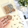 160Pcs 8 Style Alloy Crystal Rhinestone Stud Earring Finding ALRI-SP0001-02-3