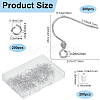 SOFPLATE 200Pcs 304 Stainless Steel Earring Hooks STAS-SP0001-43-2