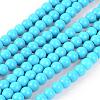 Synthetic Turquoise Beads Strands TURQ-G106-6mm-02F-1