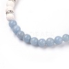 Natural Angelite Stretch Bracelets BJEW-JB03739-05-2