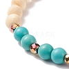4Pcs 4 Style Natural & Synthetic Mixed Stone Stretch Bracelet Sets with Wood Beads for Women BJEW-JB08359-7