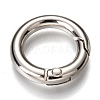 Zinc Alloy Spring Gate Rings PALLOY-C100-01P-03-2