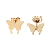 PVD Vacuum Plating 304 Stainless Steel Stud Earrings for Women EJEW-A048-48D-G-2