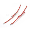 Adjustable Nylon Cord Slider Bracelet Making MAK-F026-A02-P-1
