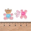 Transparent Resin Pendants RE-CBA4C51-04P-3
