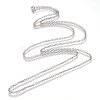 Iron Rolo Chains Necklace Making X-MAK-R015-45cm-P-2