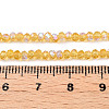 Electroplate Glass Beads Strands EGLA-A044-T2mm-L03-4