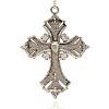 Alloy Latin Cross Clenched Large Gothic Pendants ALRI-J030-01AS-2