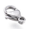 Tarnish Resistant 316 Surgical Stainless Steel Lobster Claw Clasps X-STAS-M281-01P-A-2