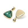 Natural Malachite Pendants G-O176L-14G-2